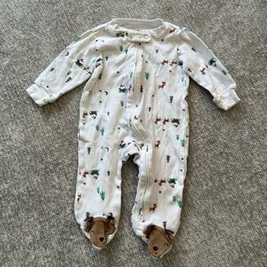 Just One You by Carter's Holiday Reindeer Footed Sleeper 6M
